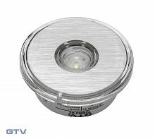 Точечный встраиваемый светодиодный светильник Torino круглый 1W, 12V, холодный свет — купить оптом и в розницу в интернет магазине GTV-Meridian.